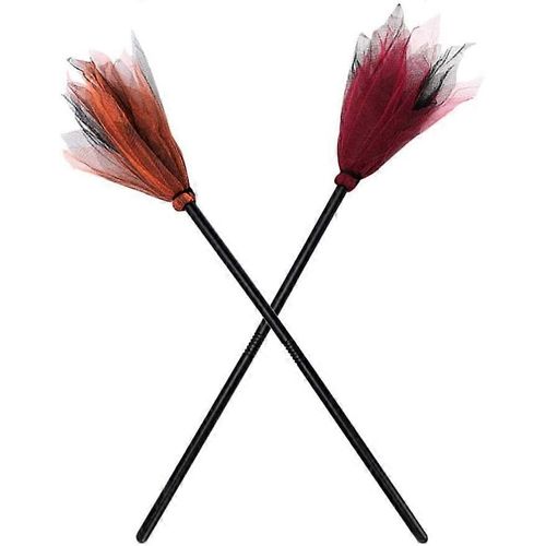 Balais Sorcière Halloween - Lot De 2 - Déguisement Cosplay - Fête Décorative