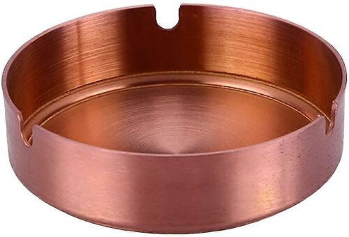 Cendrier acier inoxydable créatif - Style européen or rose - Bureau bar