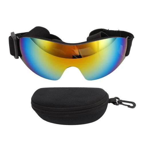 Lunettes Soleil Chien Uv 2025 - Réglables Vent Sable - Rouge