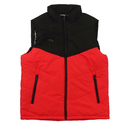 Gilet Chauffant Usb 11 Places - Double Contrôle Xxxxl - Noir Rouge