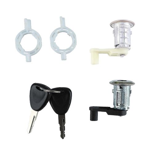 Cylindre De Serrure De Porte De Voiture Avec 2 Clés - Compatible Renault Megane, Clio, Thalia - Ref 7701468981