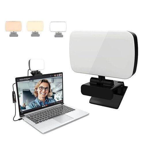 Kit d'Éclairage pour Vidéoconférence - 3 Modes d'Éclairage - pour Enregistrement et Live