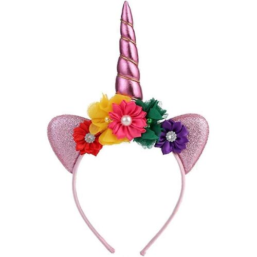 Bandeau Pour Fête D'halloween - Fait Main - Rose - Accessoire Déguisement