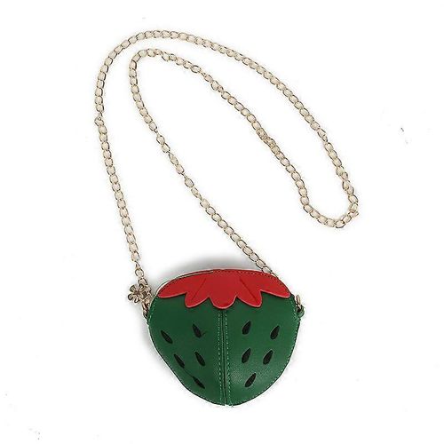 Sac à Bandoulière pour Enfant - Petit Porte-Monnaie - Cuir PU - Cadeau - Vert