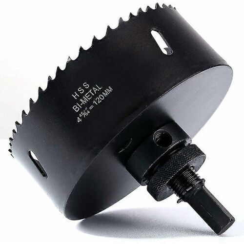Scie Cloche Bimétallique 120 mm - M42 HSS - avec Foret Central - pour Perceuse Robust