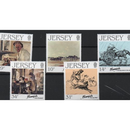 Jersey Timbres Du Peintre Blampied 1986