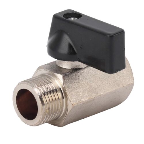 Vanne gaz à bille laiton - Filetage mâle femelle 3/8 - Eau robinet