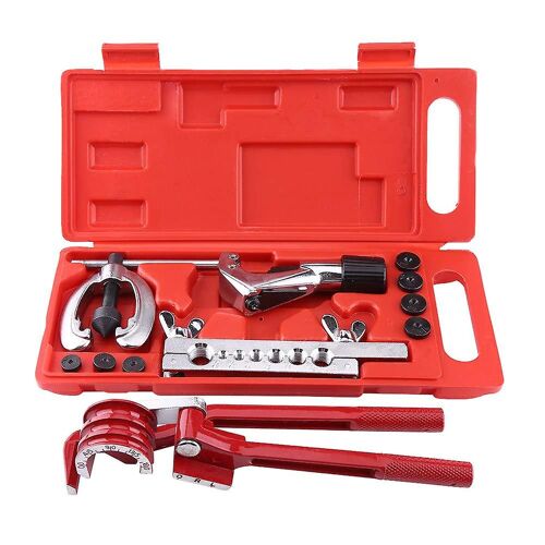 Kit outils évasement tuyaux - 11 pièces - Alliage aluminium et acier - Frein et carburant