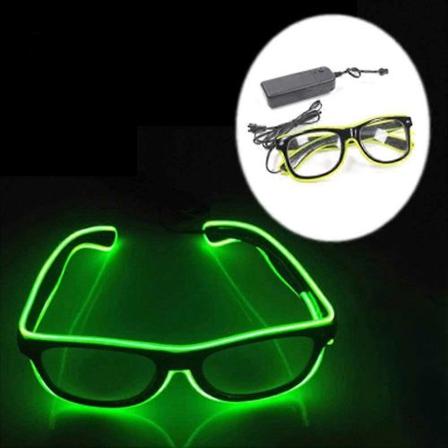 Lunettes Lumineuses Led Néon - 4 Modes Réglables - Alimentation Batterie - Style Tendance