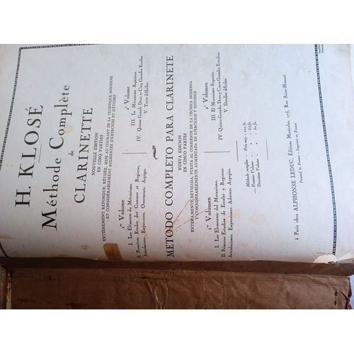 Méthode Complète De Clarinette Klosé