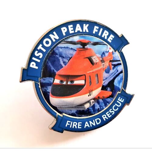 Pins Disneyland Paris Piston Peak Fire  Helicoptere Fire And Rescue 