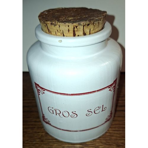 Pot En Grés Gros Sel Vintage