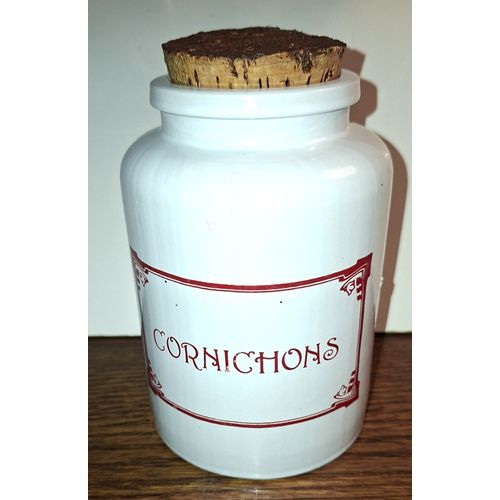 Pot En Grés Vintage : Cornichons