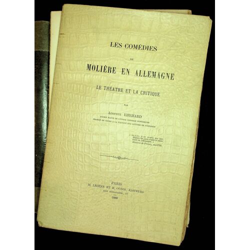 Les Comédies De Molière En Allemagne - Le Théâtre Et La Critique