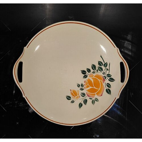 Plat Ancien Des Années 1940 Grand Plat Olivet De Chez Hbcm/ Creil-Montereau