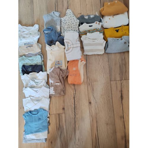 Lot De Vêtements De Bébé Garçon 1-3 Mois