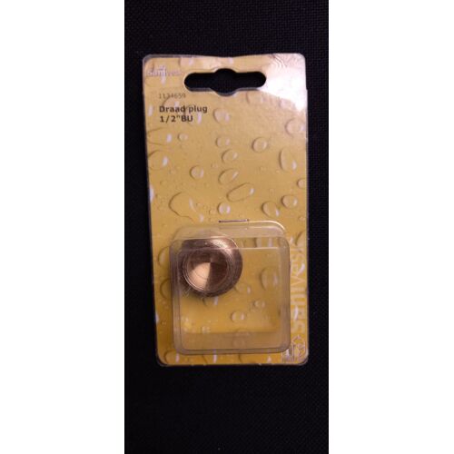 Bouchon mâle 1/2" en laiton. Filetage Extérieur