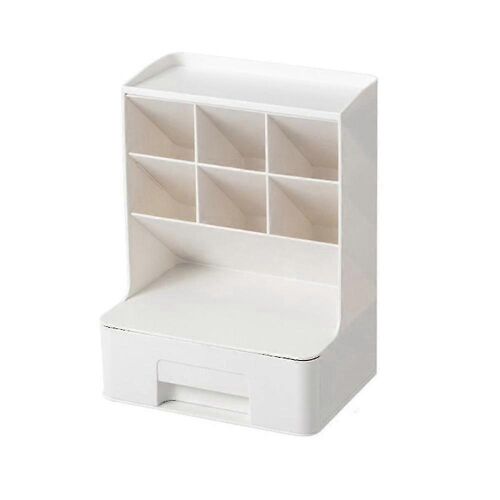 Boîte rangement inclinée papeterie - Étagère bureau cosmétiques - Multi-usages