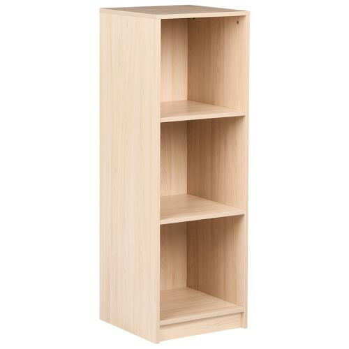 Bibliothèque 3 étagères ZEHNA 117 cm Marron clair