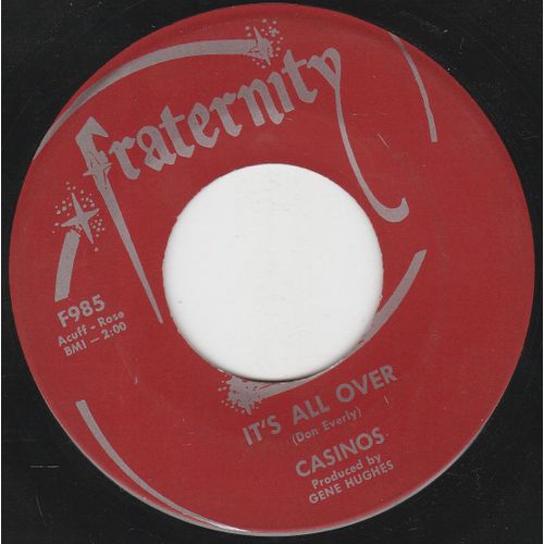 The Casinos: It'S All Over / Taylor Made 45t 17cm Vinyl Usa-Soul R&R