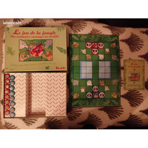 Jeu De Société Vintage Rare Le Jeu De La Jungle , Des Animaux Sauvages En Rivalité De Chez Ticado / Tilsit Jeu Traditionnel Chinois Amusant Pour Les Débutants Et Passionnant Pour Les Autres Joueurs