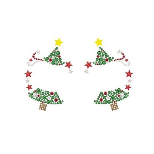Bijoux De Peau Adhésif Visage Noël Sapin Femme