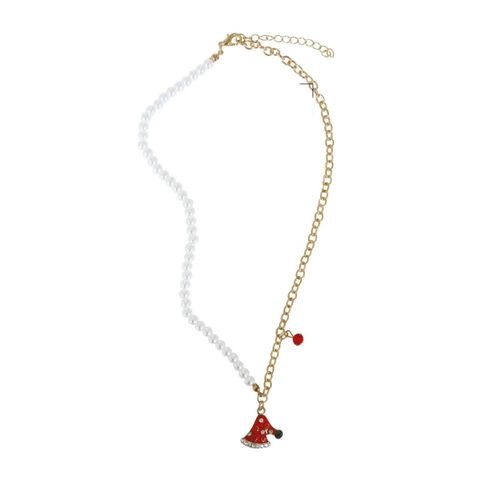 Collier Fantaisie Chaine Pendentif Bonnet Noël