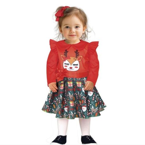 Déguisement Robe Renne Féérie Noël Bébé