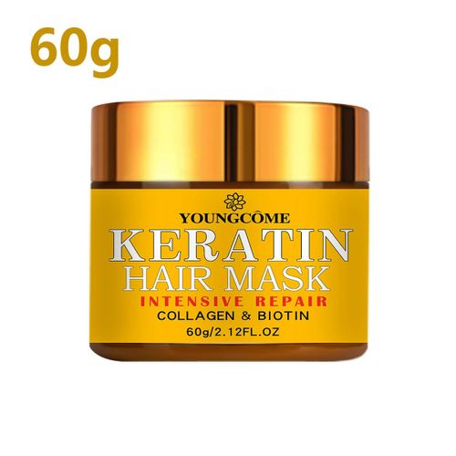 Masque Capillaire Réparateur, Biotine, Collagène, Kératine, Traitement Des Cheveux, Après-Shampooing, Huile Essentielle,,60 G