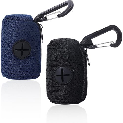 2 Pcs Mesh Poop Bag Dispenser, Dog Poop Bag Dispenser, Portable Litter Box For Pet Walking, Car, Business Trip