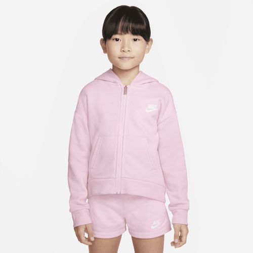 Sweat À Capuche À Zip Nike Club Fleece Pour Enfant - Rose