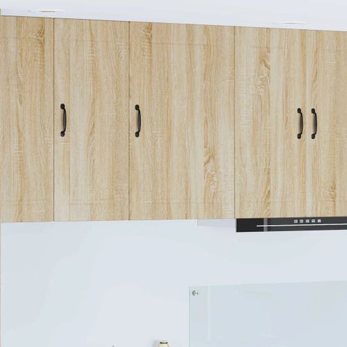 Vidaxl Meuble Mural De Cuisine Avec Porte Chêne Sonoma 50 X 31 X 80 Cm
