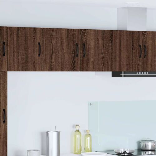 vidaXL Meuble mural de cuisine 2 pcs Chêne brun 40 x 31 x 40 cm