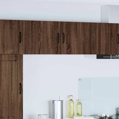 vidaXL Meuble mural de cuisine avec étagère Chêne brun 50 x 31 x 40 cm