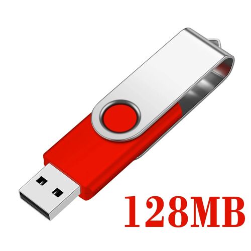 Clé USB de petite capacité, clé USB, clé USB, clé USB, 128 Mo, 128 Mo 128M Rouge