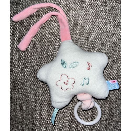 Doudou étoile boîte à musique peluche jouet bébé musical sucre d'orge