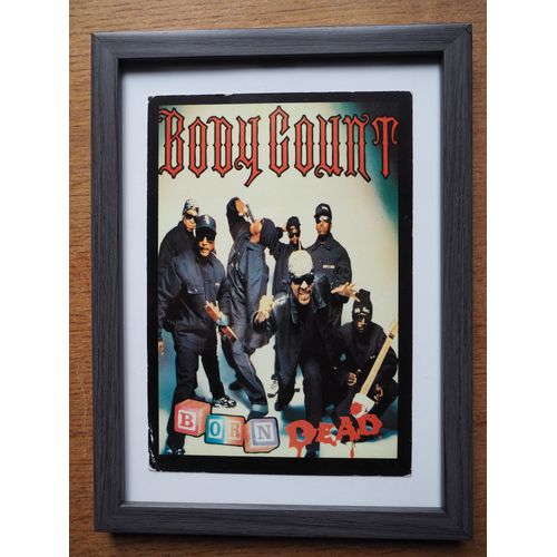 Body Count "Born Dead Band Photo", Carte Postale De Collection, Encadrée, Vintage, Décoration, Anthrax, Biohazard, Suicidal Tendencies
