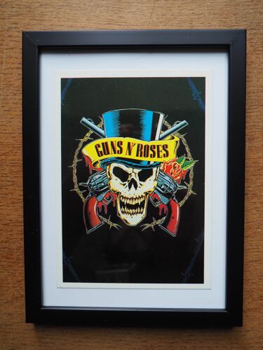 Guns N' Roses "Use Your Illusion ", Carte Postale De Collection, Encadrée, Vintage, Axl Rose