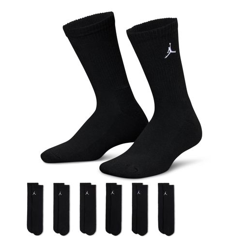 Chaussettes Mi-Mollet Jordan Everyday Essentials Pour Ado (6 Paires) - Noir