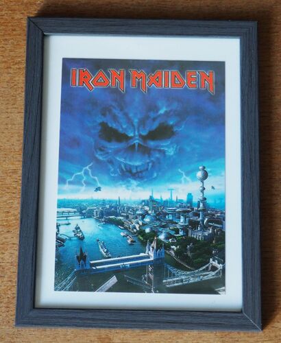 Iron Maiden "Brave New World", Carte Postale De Collection, Encadrée, Vintage, Décoration