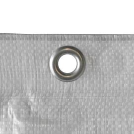 Bâche d'échafaudage 3,10 x 20 m, 150 g/m², bâche de chantier blanche