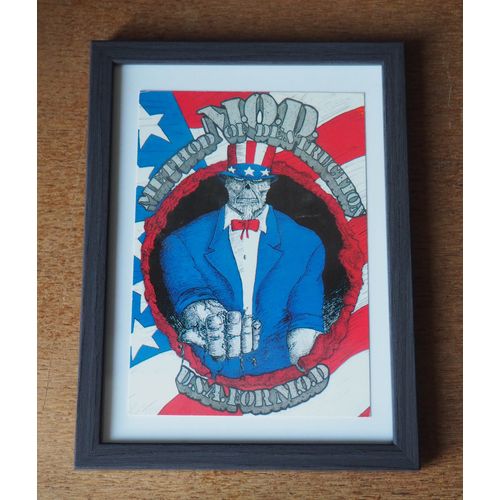 M.O.D "U.S.A For M.O.D", Carte Postale De Collection, Encadrée, Vintage, Décoration, Sod, Anthrax, Slayer