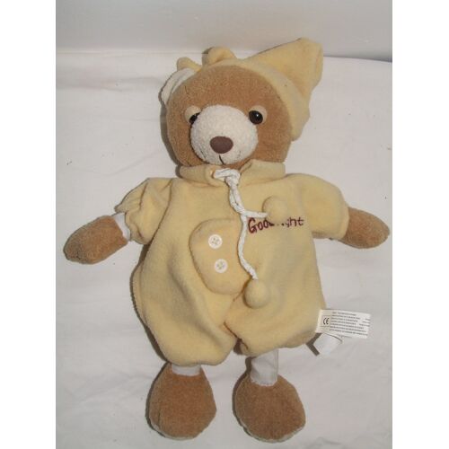 OURS GOOD NIGHT JAUNE BEIGE 35 cm