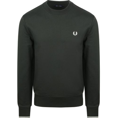Fred Perry Pull Logo Foncé Vert Vert Foncé Taille Xxl