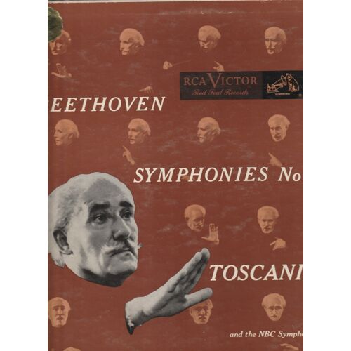 Lp 33 Beethoven Arturo Toscanini And The Nbc Symphony Orch. Symphonies N°5 And 8 Rca Lm 1757 1952 Import Usa