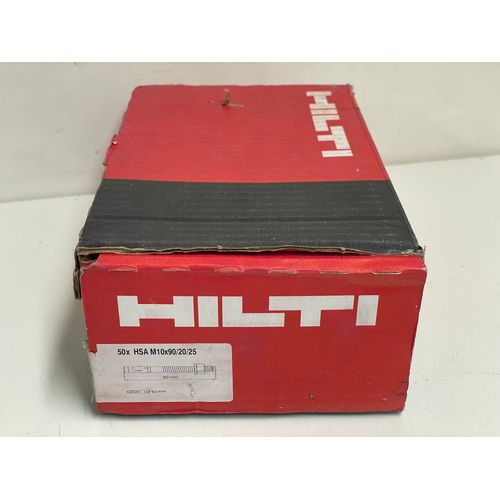 Hilti HSA M10x90/20/25 - Lot de 50 chevilles - Fixation professionnelle
