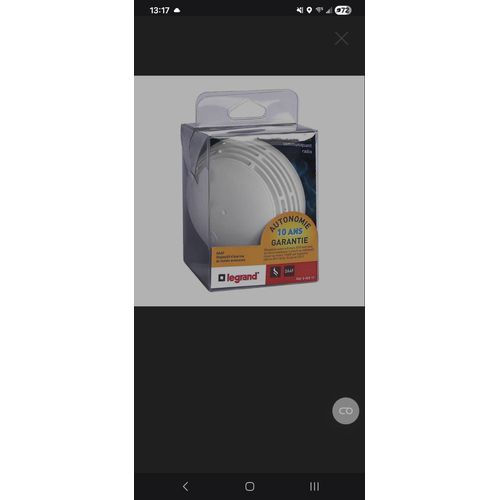 Legrand dispositif d'alarme de fumée 040517