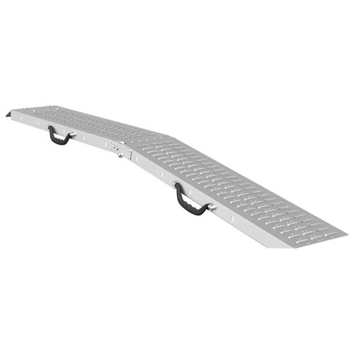 vidaXL Ramp de Chargement Argent 185 x 22,5 x 4,5 cm Acier galvanisé