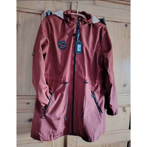 Magnifique Parka Doublée Capuche Taille 3 Xl