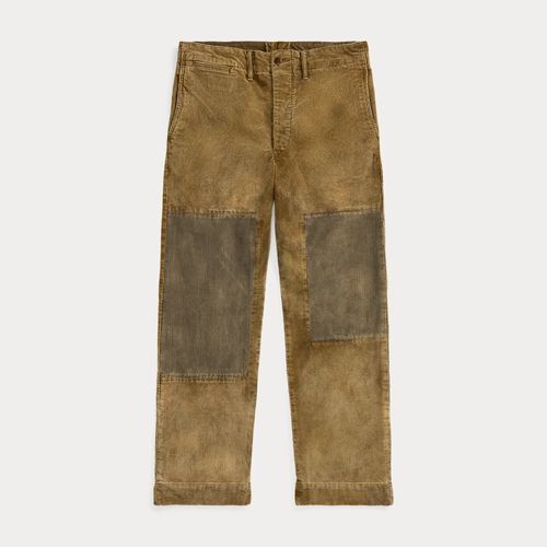 Pantalon En Velours Côtelé Rapiécé